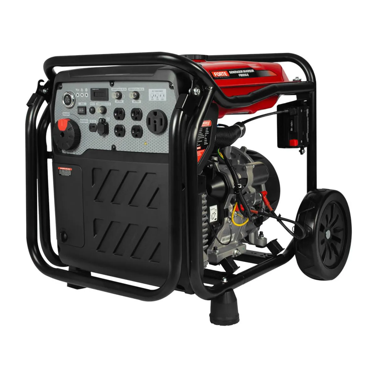 Generador Inversor 8.5 kW FORTE con Arranque Eléctrico y Ruedas - FI8000-2 Generador Inversor 8.5 kW FORTE con Arranque Eléctrico y Ruedas - FI8000-2